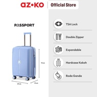 AZKO Passport Atlas Pp Suitcase Tsa Lock Luggage Travel Bag Wheeled Bag