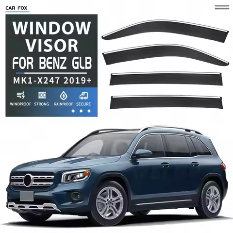 For Mercedes-Benz GLB MK1-X247 19-2024 Accessories Window Visors Weathershields Wind Rain Guard Door