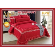 Readystock Set Cadar Pengantin Beropol Set 7 IN 1, 6 IN 1 Ropol Cadar Pengantin Murah cadar penganti