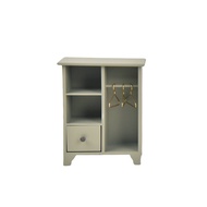 1:12 Miniature จําลองไม้ตู้เสื้อผ้า 3 Golden ขนาดเล็กแขวนเสื้อผ้าเหมาะสําหรับ Bjd Ob11 บ้านตุ๊กตาตกแ