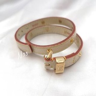 ❌SOLD OUT❌Louis Vuitton LV 鉚釘皮手環 頸環