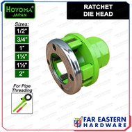 HOYOMA Ratchet Die Head for Pipe Threader Threading 1/2" 3/4" 1" 1-1/4" 1-1/2" 2"