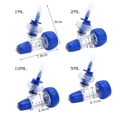 1/2/5/10Ml Automatic Veterinary Continuous Syringe Animal Adjustable Vaccine Injector Livestock Shee
