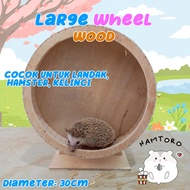 LARGE WHEEL Kincir Kayu Besar 30cm Mainan Landak Mini Sugar Glider Hamster