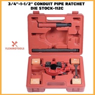 3/4''-1-1/2'' CONDUIT PIPE RATCHET DIE STOCK-112C