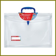 ⇧ ① ▰ Clear Expanded Plastic Envelope w/ Handle Pushlock (LONG) Adventurer & Veco