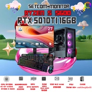 SETCOM+MONITOR BONMECOM2 ครบเซ็ตพร้อมจอ / CPU AMD AM4 RYZEN 5 5600 / RTX 5070 TI 16GB / Case เลือก