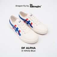 DRAGON FLY ALPHA White Blue DRAGONFLY Dragonfly Men's Casual Canvas Sneakers Dragonfly Shoes/