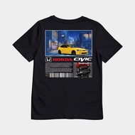 Gilan T Shirt Distro Children's Car Image HONDA CIVIC FERIO EK9 TYPE R JDM V2 Automotive