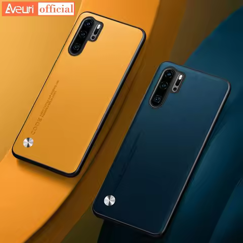 Silicone Full Protection Phone Case For Huawei P30 Pro Luxury PU Leather Case For Huawei P30 Pro P30