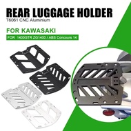 For Kawasaki 1400GTR ZG1400 / ABS Concours 14 2008-2025 Rear Luggage Carrier Rack Cargo Storage Tail