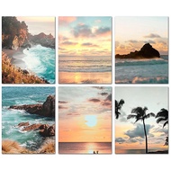 RUOPOTY 60x75cm/50x65cm/40x50cm Frame DIY Wall Art Digital Marine Landscape Gift for Living Room