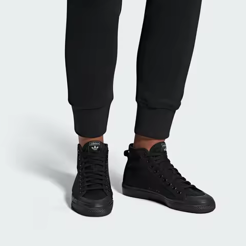 Adidas genuine clover NIZZA men's and women's high top canvas shoes board shoes B41651