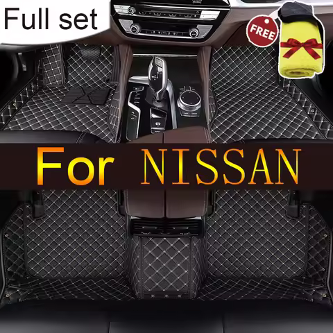 Leather Car Floor Mats For NISSAN 350Z 307Z Pathfinder Sunny Sunny n16 Sulphy Teana J31 Teana J32 Te