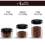 Home Barista Coffee Bean Storage Box Vacuum FELLOW Atmos Glass Canister