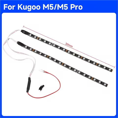 Flashlight Bar Lamp Night Safety Warning LED Light Strip For Kugoo M5 / M5 Pro Electric Scooter Acce