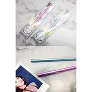 COOL STRAW Made In Japan Anti-Corrosion Aluminum Monochrome Straight Thin 19.8CM 1pc Summer Must-Hav