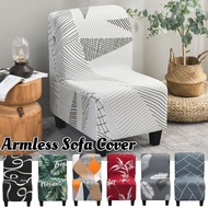 7 Style Stretch Armless Sofa Cover Single Small Sizes Seat Cover Slipcover 1 Seater Furniture Cover