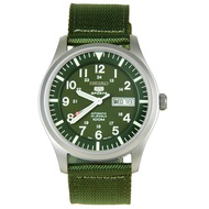 100% Original Seiko 5 Sports Military Green Nylon Strap Automatic Watch SNZG09K1 SNZG09K SNZG09