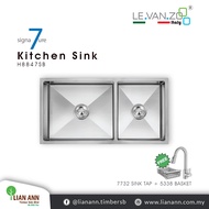 LEVANZO Signature 7 Series Kitchen Sink 8847SB