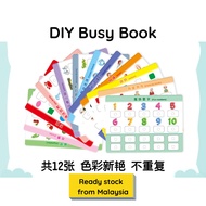 Busy Book Dual Language (English Chinese) Recognition Card Busy Book Quite Book