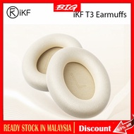 IKF T3 Earmuffs ANC Bluetooth Headphones Earpad Easy Replacement Soft Leather Off White Pink Black A