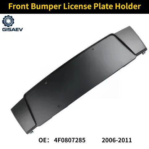 1PCS Front Bumper License Plate Holder OE： 4F0807285 ABS High Quality Material For Audi A6 S6 C6 200