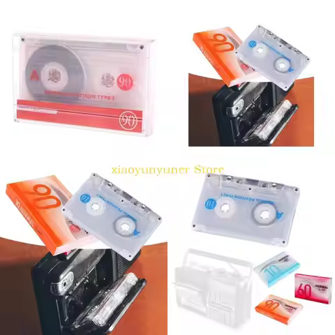 P9JB Cassette Tape Blank Cassette Tapes for Recording Blank Tapes Clear Cassette Tape Empty Cassette