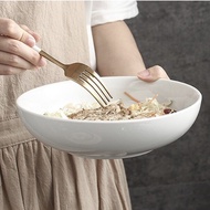 Mangkok Keramik Porselen Putih Polos Lebar Jumbo Besar Awet Kuat Tebal Microwave Premium Kaibon Diam