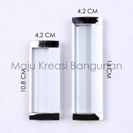 Tarikan Tanam PVC Handle Pintu Lemari Sliding Pegangan Dorong Geser Gagang Pintu