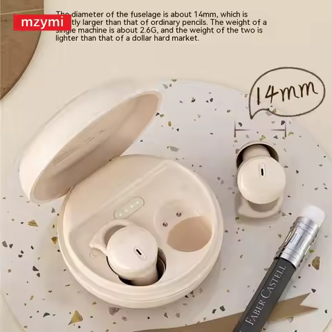mzymi Q26s Bluetooth5.3 Earphones Noise Reduction Headphones Power Display Waterproof Headests In Ea