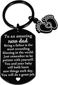 Dad Gifts for Fathers Day, New Dad Gifts Keychain, First Fathers Day Gifts for New Dad, Baby Shower 