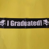 Selempang GRADUATED / Selempang Wisuda Kelulusan Sarjana