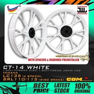 RIM MOTOSIKAL COMSTAR SPORT RIMS CT-14 1.60X17(DISC,F) 1.85X17(DRUM,R) YAMAHA LC135 4S,LAGENDA SRL11