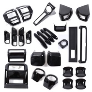 For Toyota Land Cruiser Prado 250 LC250 2024 ABS Glossy Black Car Door handle steering wheel Air Out