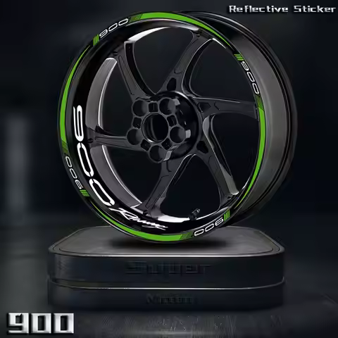 Motorcycle Reflective Wheels Sticker Hub Decals Rim Stripe Decorative Tape Waterproof Accessory For 