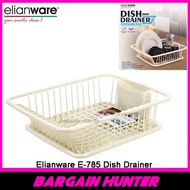 E-785 ELIANWARE DISH DRAINER  KITCHEN DISH DRAINER RACK ORGANIZER WITH TRAY ODOURLESS AND FOOD SAFE