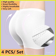 ✷ ◴ ♠ 3PCS Women Boxer Ice Silk Seamless Panty Set Breathable Women'S Safety Panty Set Boyleg Panty