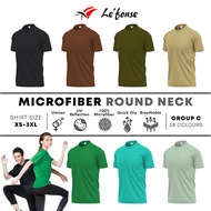 LEFONSE QuickDry Plain Microfiber T Shirt Unisex Adult | Baju Jersey - [7 Colors] - RM01 GROUP C