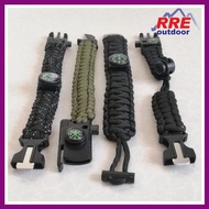 [MALAYSIA STOCK]RRE Paracord Bracelet Multi-Function Survival Tools Tactical Molle EDC