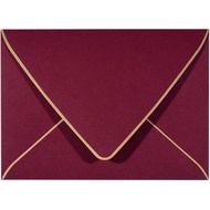 A7 Luxury Burgundy Invitation Envelopes Christmas Envelopes 5 x 7 - For 5x7 Cards 50 Pack Self Seal|