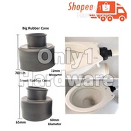 TOILET RUBBER CONE TOILET WC BLACK RUBBER CONE FOR LOWER LEVEL CISTERN PIPE FLUSH PIPE RUBBER CONNEC