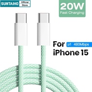 Suntaiho Type C To Lightning/C To C Cable for IPad IPhone 15 14 11 Pro Max 7 8 Plus