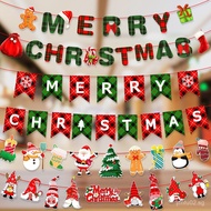 Christmas Decorations Christmas Banners Hanging Flags Holiday Banners Party Decorations Paper Cartoo
