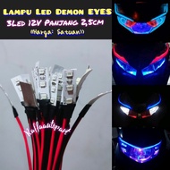 Package Of 2PC LED DEMON EYES 3 EYES And 6 EYES UNIVERSAL Quality Goods