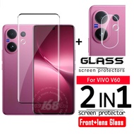 Vivo V60 Tempered Glass Curved Screen Protector Full Cover Glass Camera Lens Protection Film Curved 
