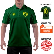 [READY STOCK] Malaysia ''Harimau Malaya" Jersey Green/Yellow - COLLAR