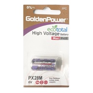 [SG] [1 Piece] Golden Power PX28M 4LR44 6V 152mAh Alkaline High Voltage Battery