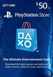 【MK】超商取貨付款-美國Playstation Network Card PSN $50禮物卡 儲值卡 點卡點數卡序號