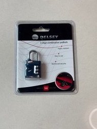 現貨 Delsey  TSA Lock 行李 密碼鎖 黑色
